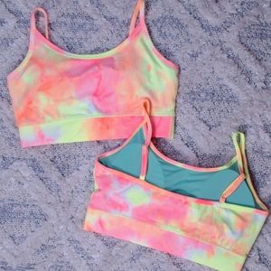 Pink sherbet zenana sports bra